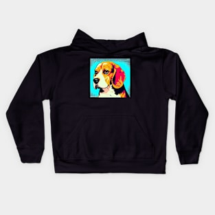 Beagle pop art Kids Hoodie